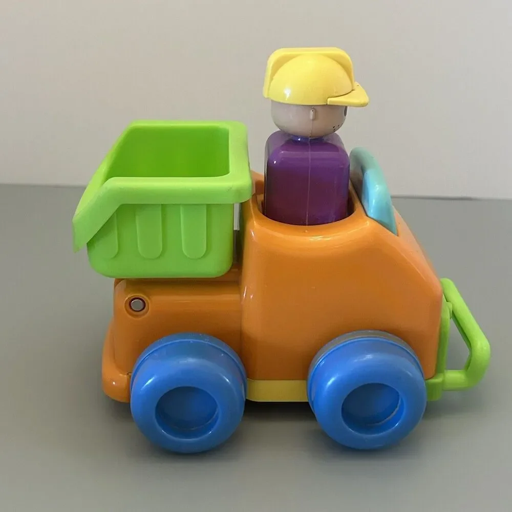 Tomy Push 'N Go Dump Truck With Figure 2010 Pre School Toy Car Replacement